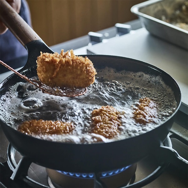 VERMICULAR(バーミキュラ)フライパン 24cm DEEP オーク[ガラスリッド