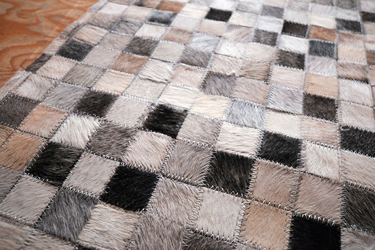 パッチワーク ハラコラグ(グレー) | リグナ通常品 | おしゃれな家具