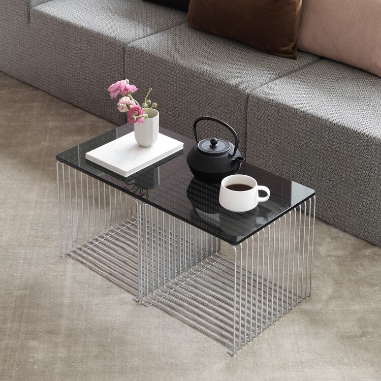 パントン ワイヤー シェルフ(シングルサイズ) (カラークローム