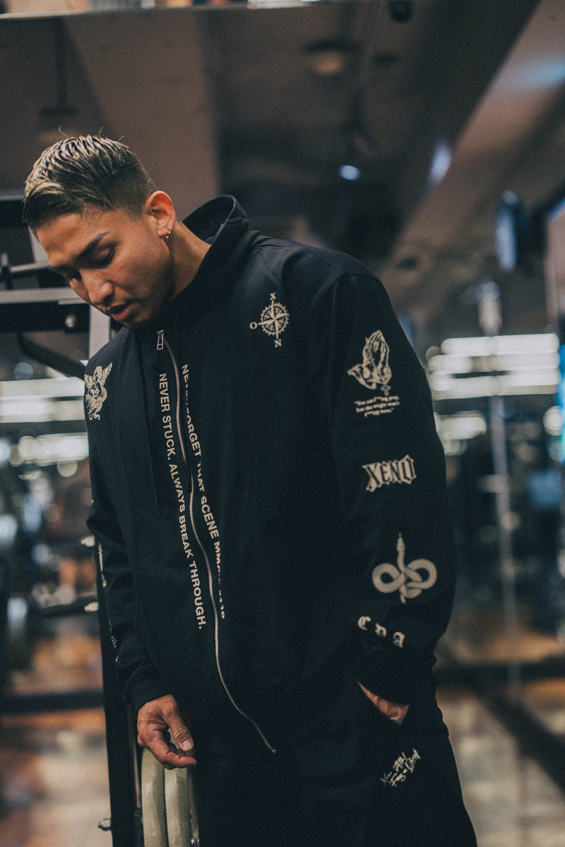 XENO “NFTS” ZIP HOODIE BLACK