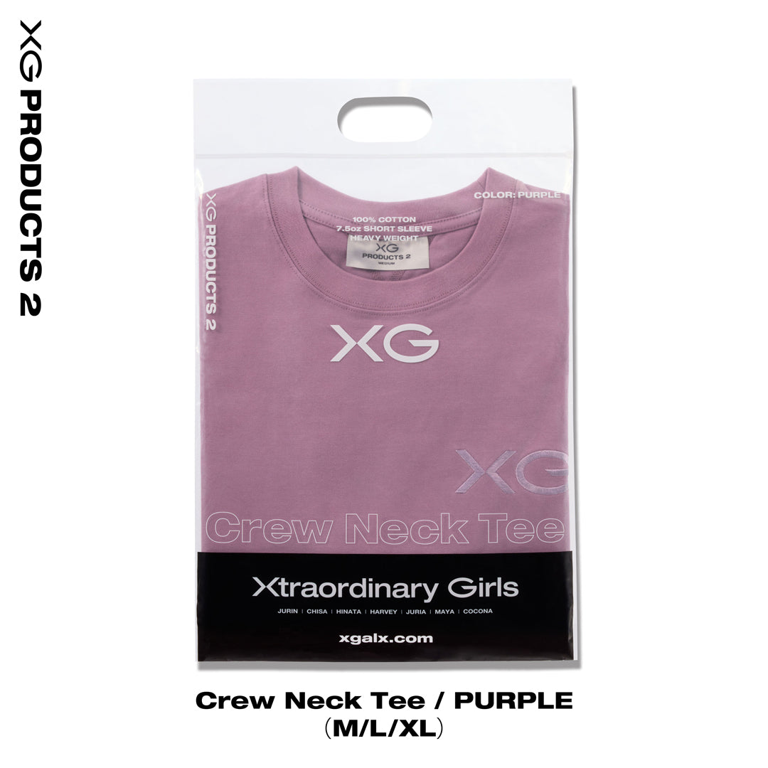 Crew Neck Tee / PURPLE – XGALX OFFICIAL SHOP