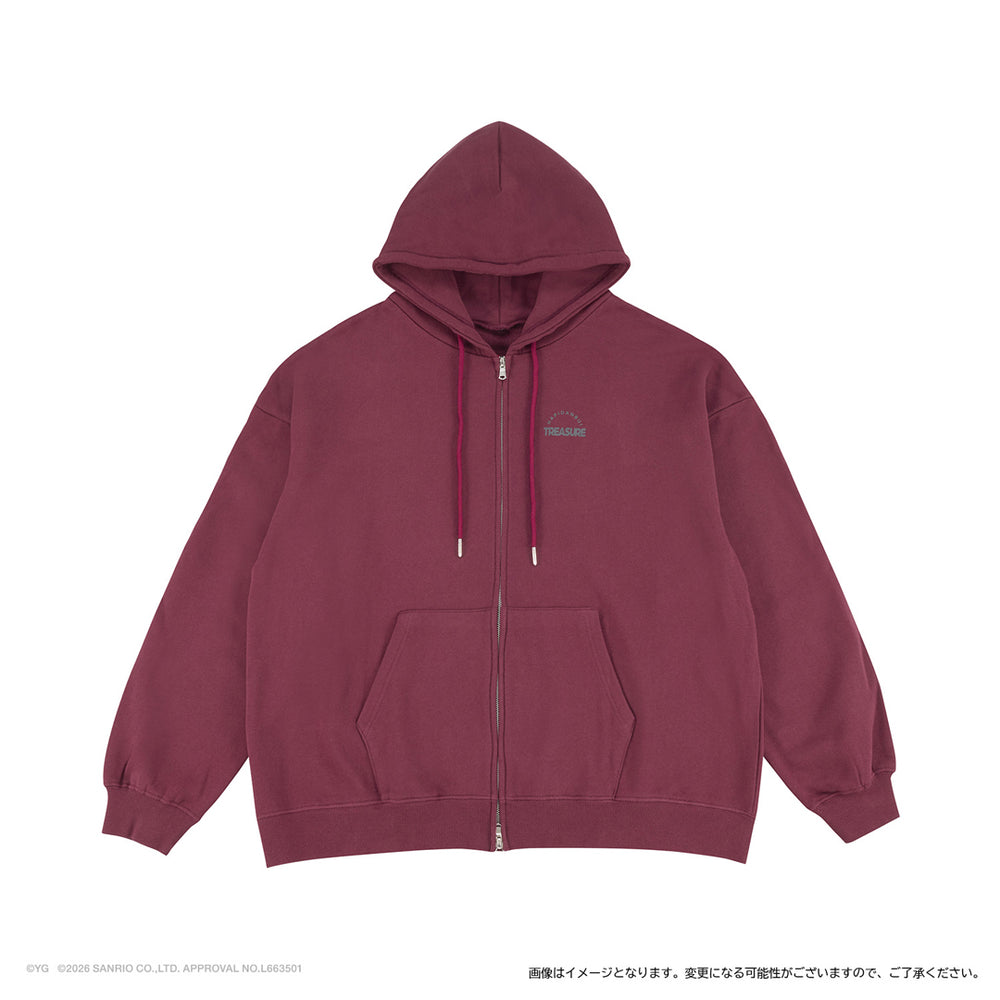 TREASURE PULSE ON ジップアップフーディ ジップアップフーディー