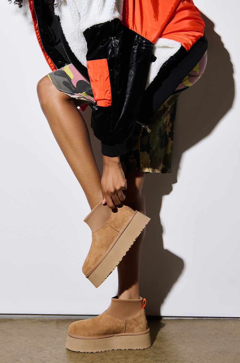 UGG CLASSIC MINI DIPPER IN CHESTNUT – AKIRA