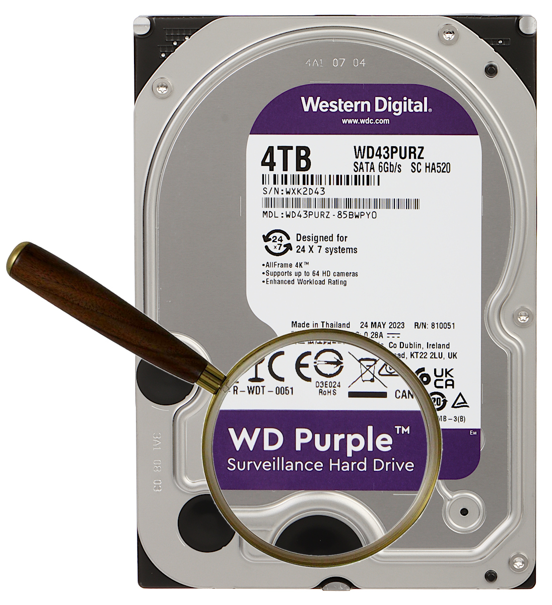 HDD FOR DVR HDD-WD43PURZ 4TB 24/7 WESTERN DIGITAL - HDDs - Delta