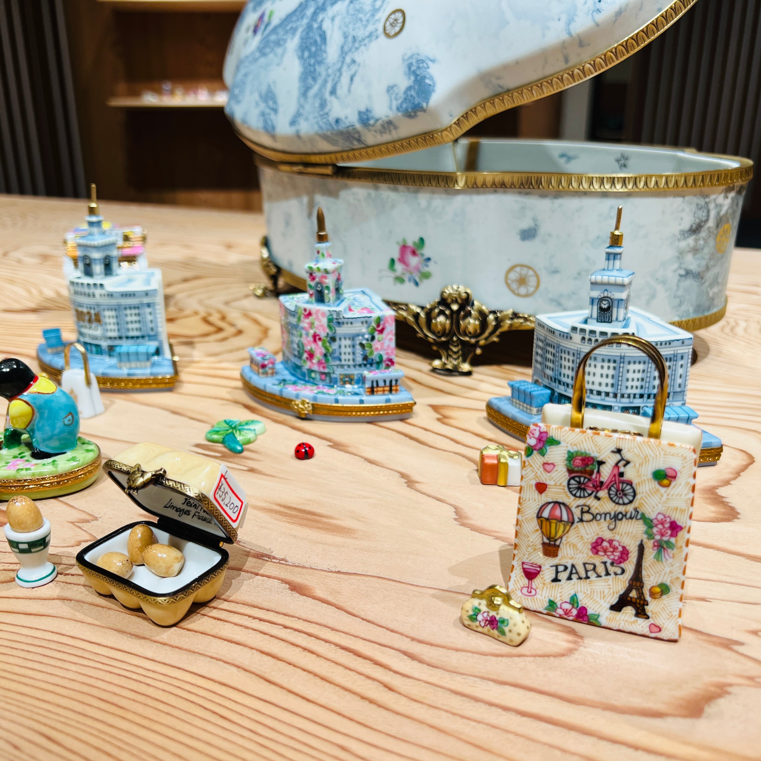 世界限定750点】 リモージュボックス 猫 証明書付 フランス 小物入れ