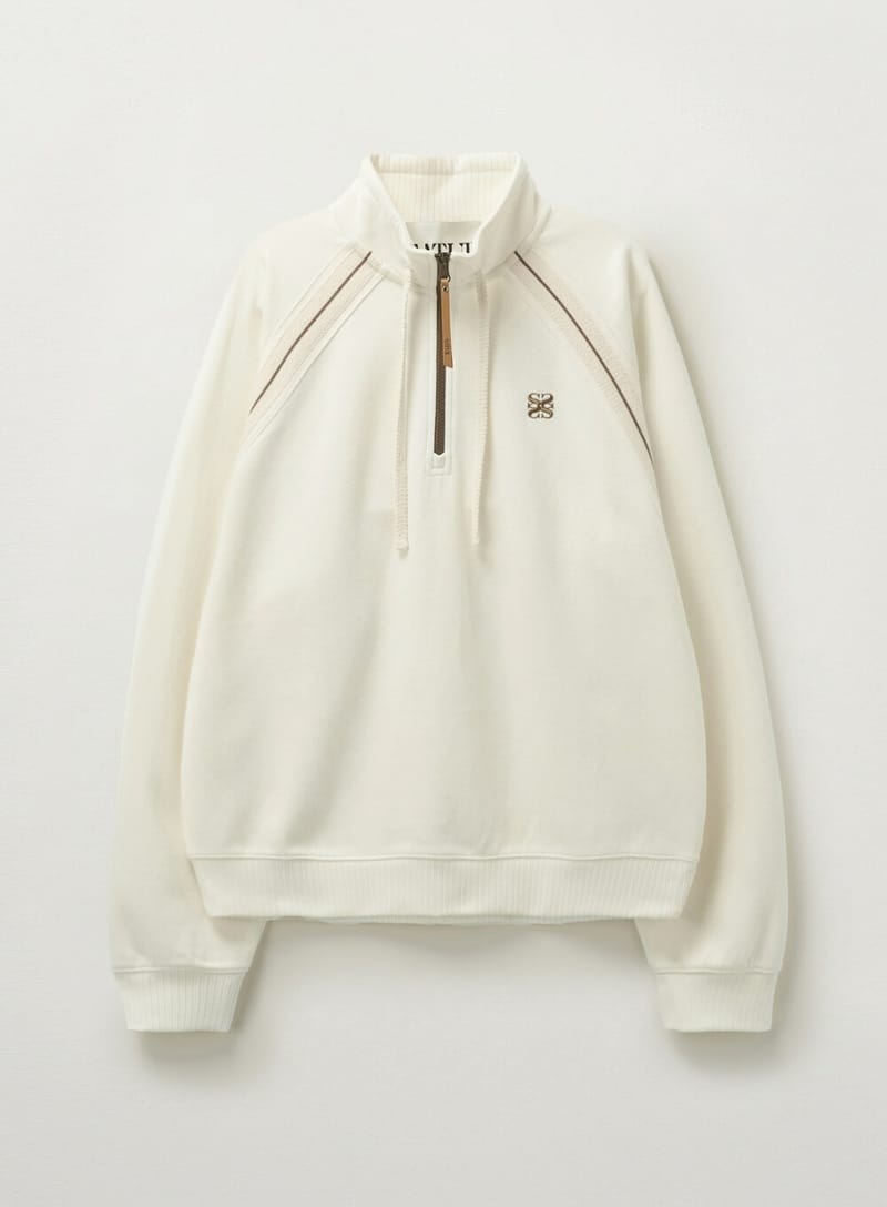 SATUR LAWTON HALF ZIP-UP SWEATSHIRT