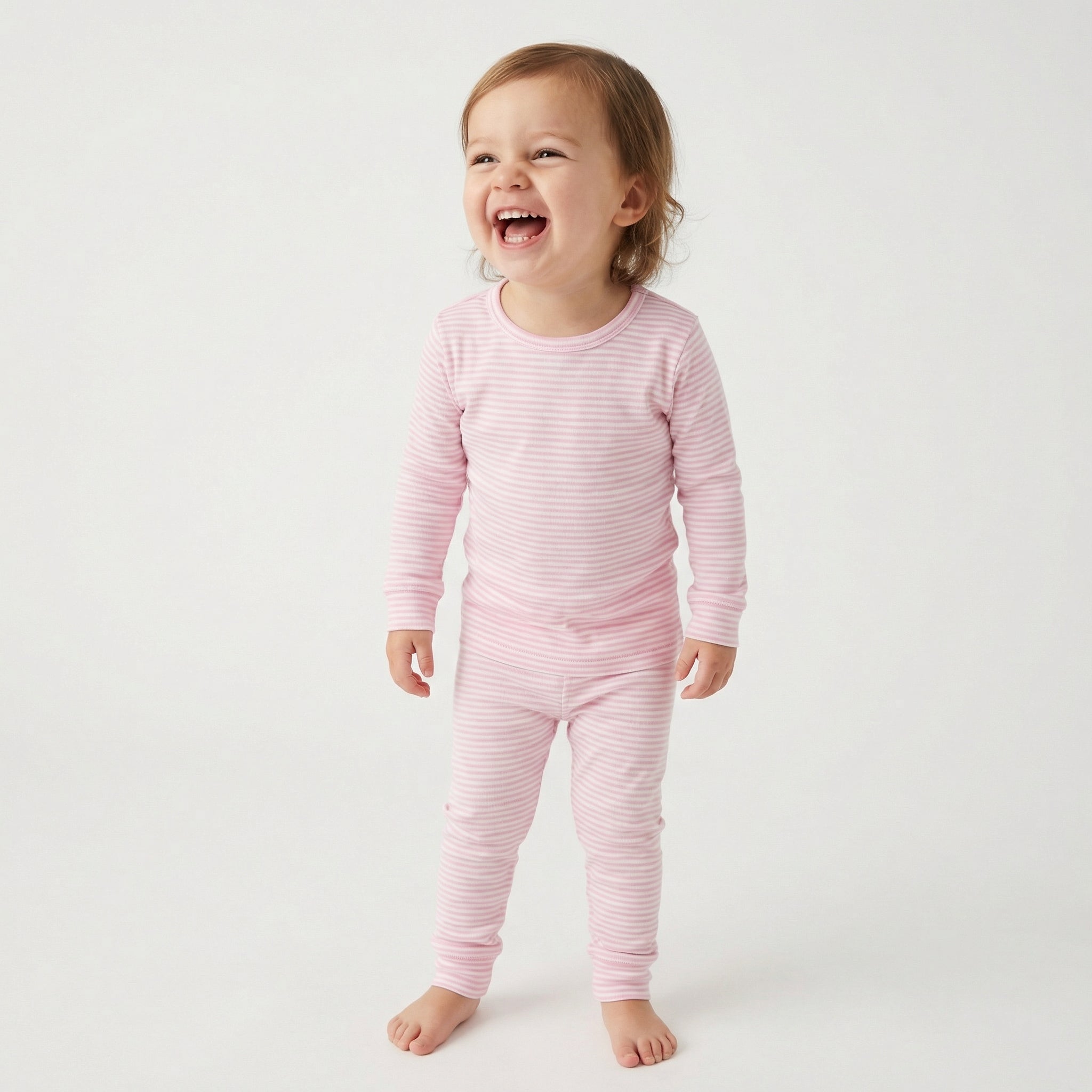 Bamboo Toddler Pajama Set | Ballet Stripe | Motette