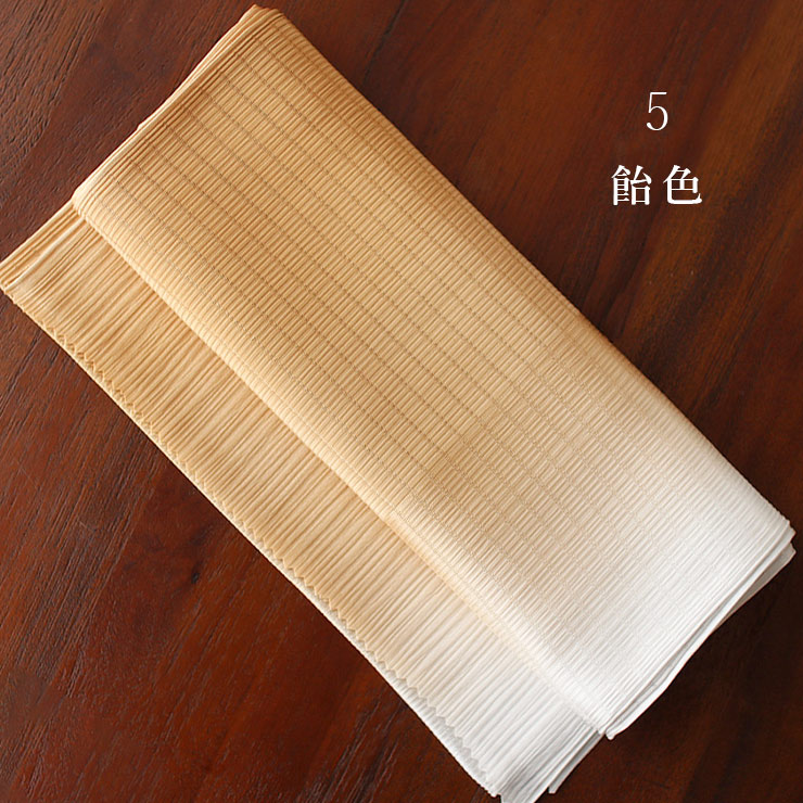 単衣/夏 日本製 正絹丹後ちりめん 平絽ぼかし 帯揚げ 紫 水色 ブルー