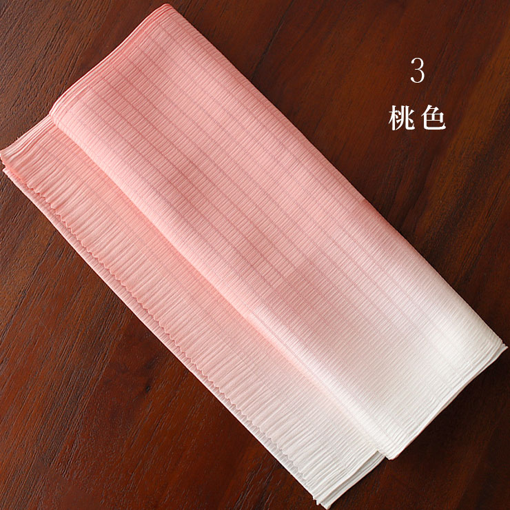 単衣/夏 日本製 正絹丹後ちりめん 平絽ぼかし 帯揚げ 紫 水色 ブルー