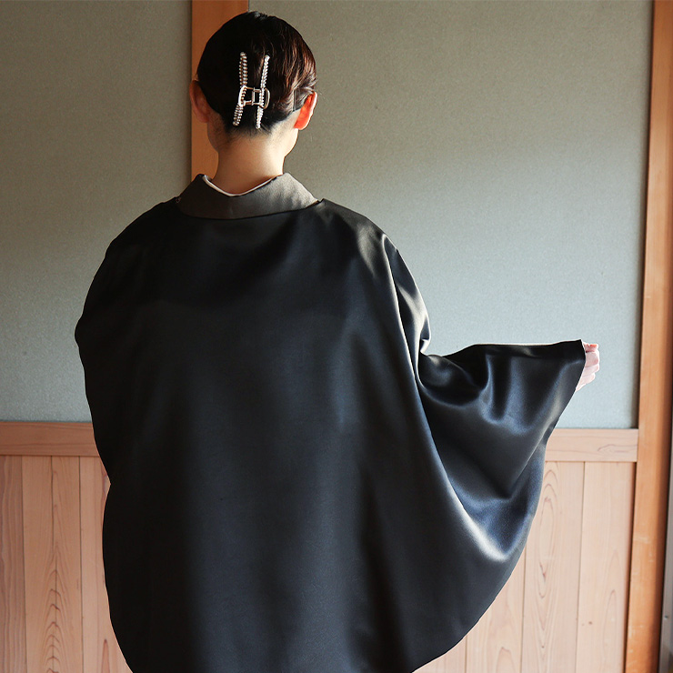 洗える レザー調 ケープ コート ブラック 黒色 レディース 日本製