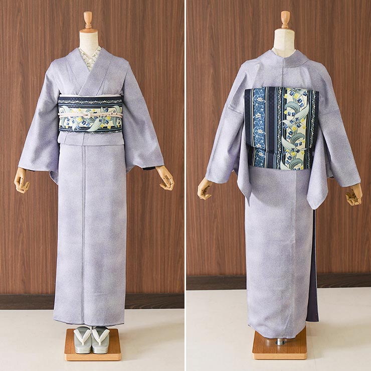 洗える着物] 創世舎 袷 創作 色無地 東レ シルック きもの 天目ぼかし