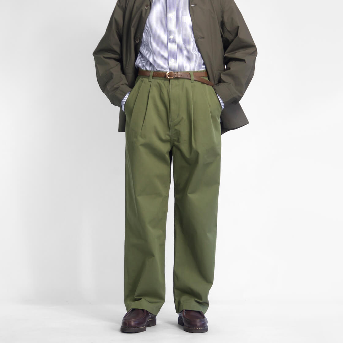 HAVE A GOOD DAY（ハブアグッドデイ） ワイドチノパンツ タックパンツ