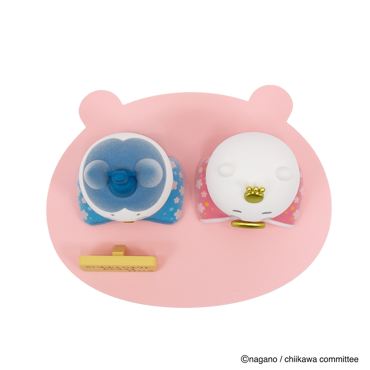 雛人形 親王飾り ちいかわ ＆ ハチワレ おひなさま ミニ雛人形 吉徳