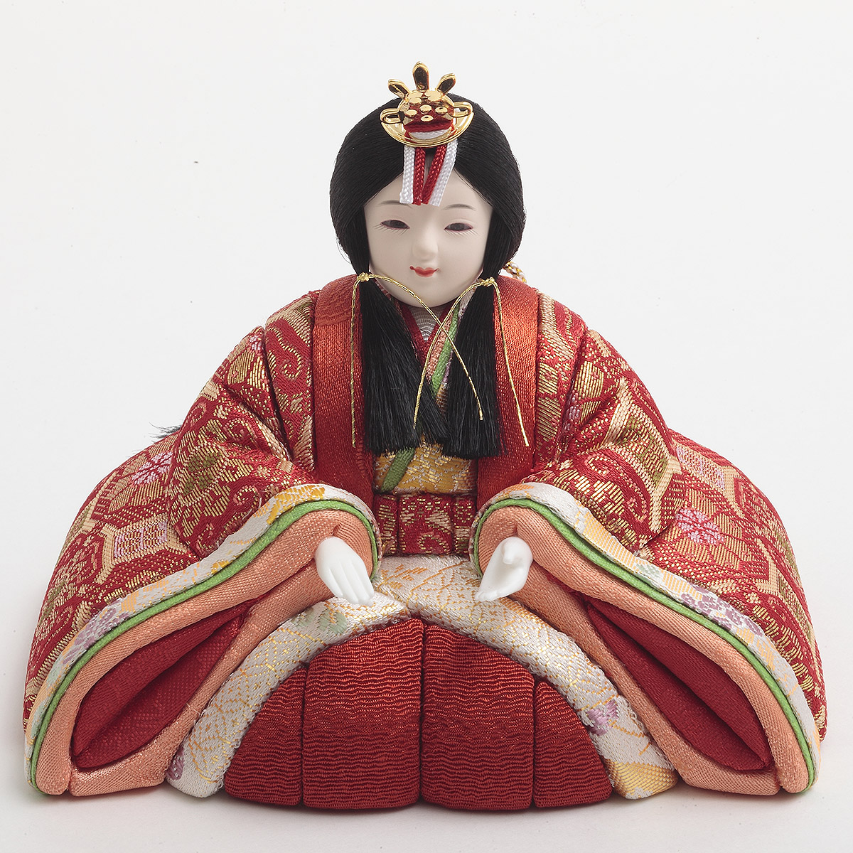 雛人形 木目込み飾り 久月作 木目込み 木村綾 ほのか 彩乃雛 収納親王