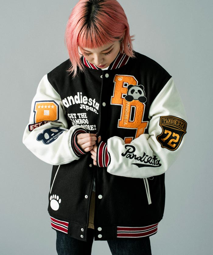 パンディエスタ PANDIESTA パンダ ビッグサイズ スタジャン ジャケット