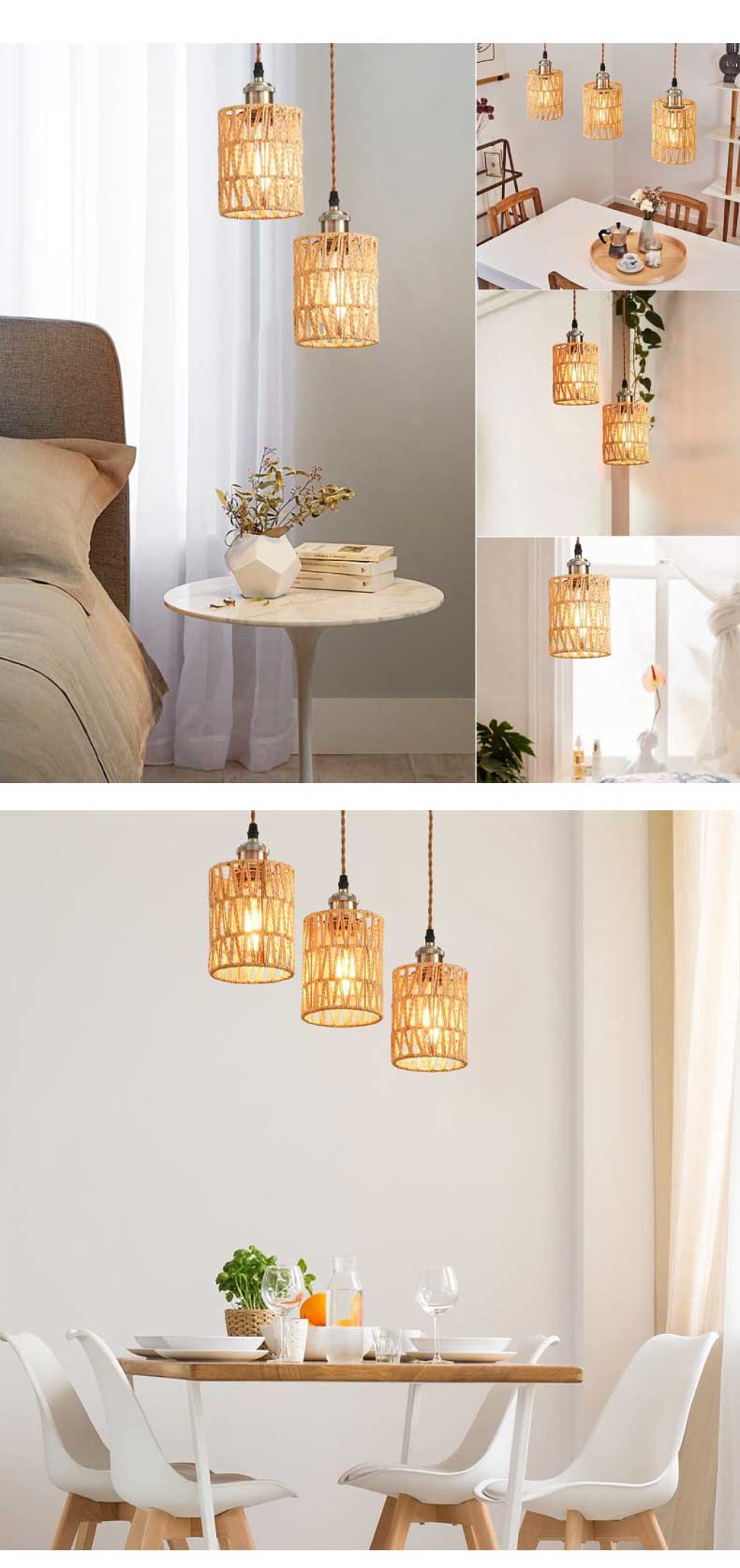 ペンダントライト ダクトレール式 スポットライト 3個セット 北欧風 引