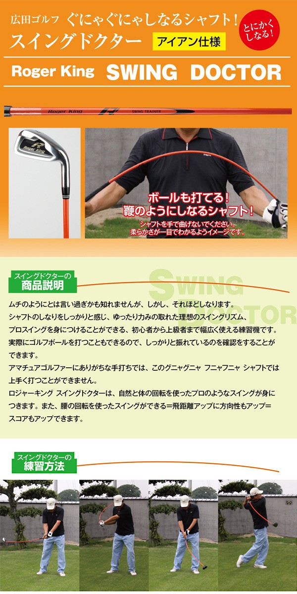 広田ゴルフ ゴルフ練習器具 ロジャーキング スイングドクター アイアン