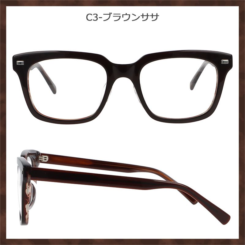 メガネ 度付き メンズ 大きめ 太いフレーム 黒縁 おしゃれ