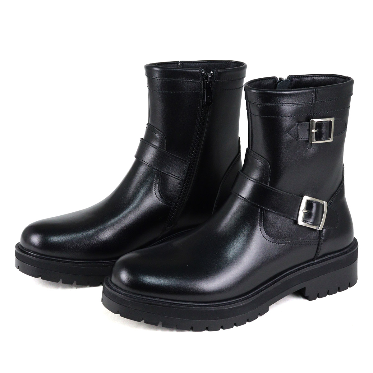 BOREDOM（ボアダム） ブーツ メンズ 黒 エンジニア サイドジップ