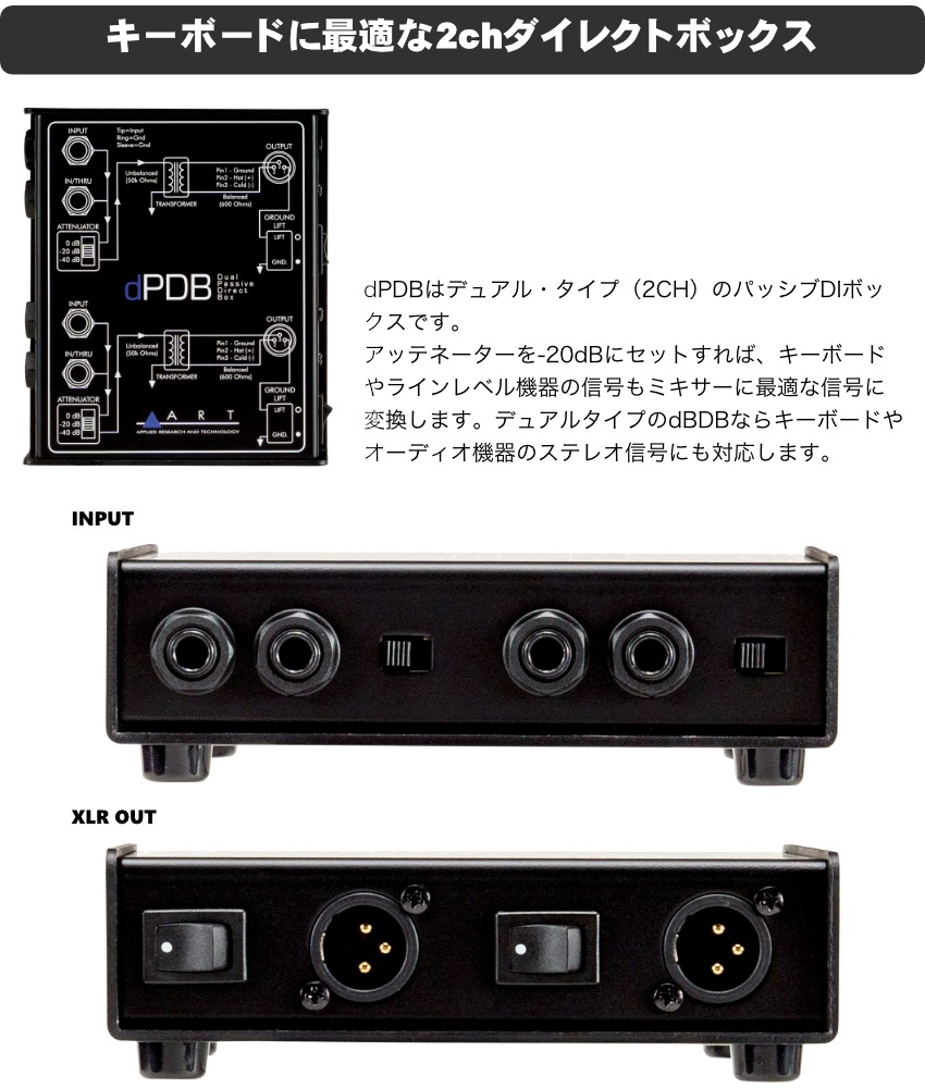 ローランド（Roland） 忘れがちなDI付きセット□Roland キーボード