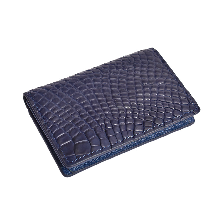 MGSABLE 名刺入れ クロコダイル レディース 本革 メンズ カードケース