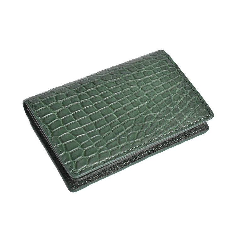 MGSABLE 名刺入れ クロコダイル レディース 本革 メンズ カードケース