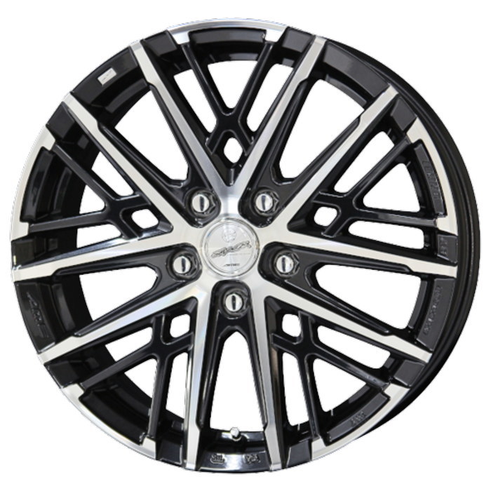 共豊 16インチ 4穴 100 5.5J/6J スマック グレイブ サファイアブラック