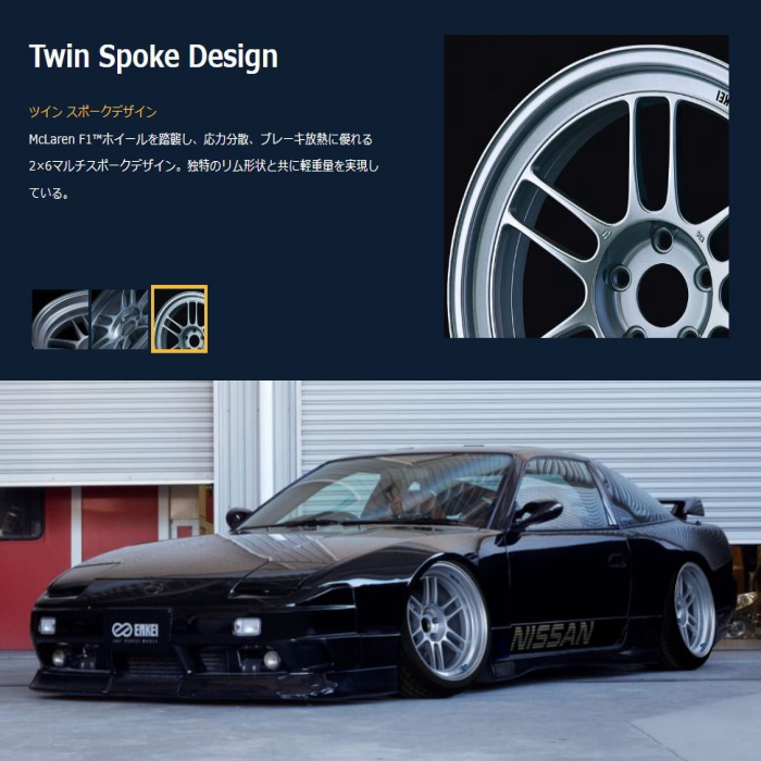 ENKEI（エンケイ） 15インチ 4穴 100 8J エンケイ/ENKEI Racing RPF1