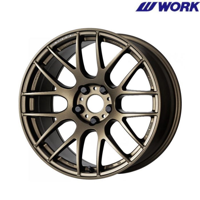 WORK 17インチ 4穴 100 7J WORK EMOTION M8R アッシュドチタン