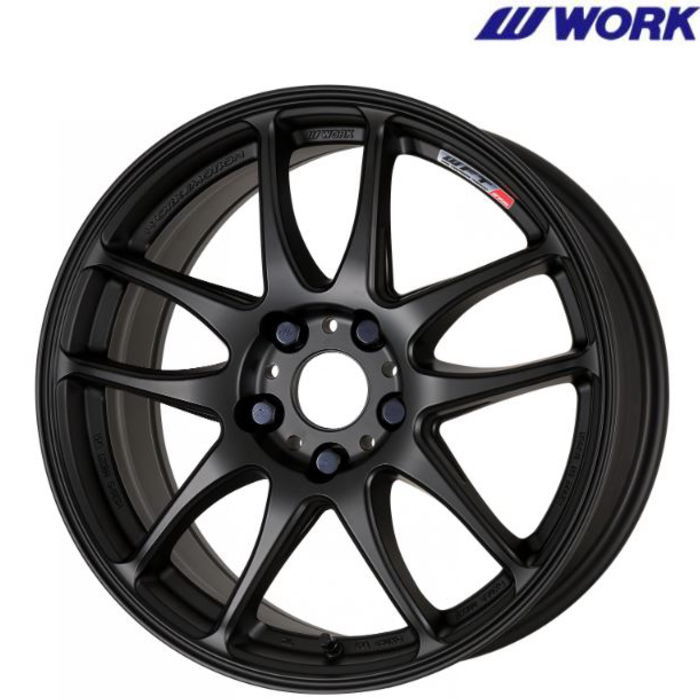WORK 17インチ 4穴 100 7J WORK EMOTION CR Kiwami マットブラック