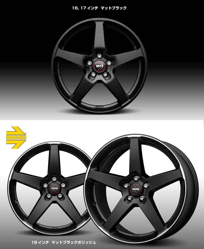 MOMO（モモ） FIVE ファイブ 18インチ 8.0J 42 5-112 マットブラック