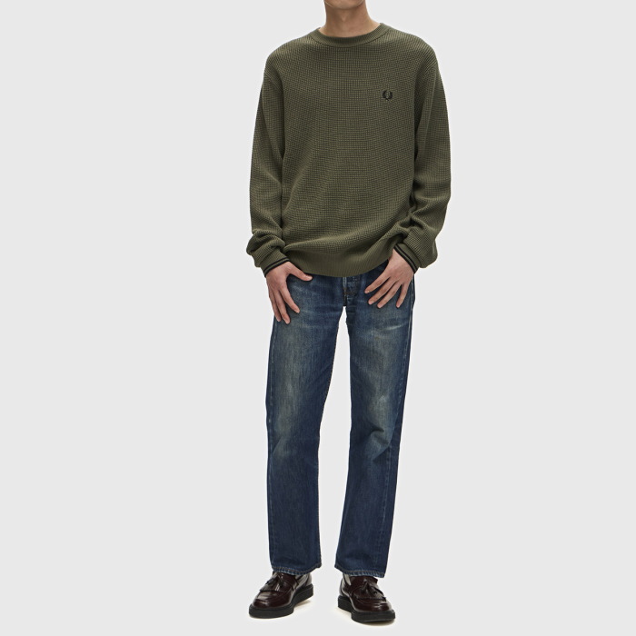 FRED PERRY（フレッドペリー） コットンワッフルニット K6507 メンズ