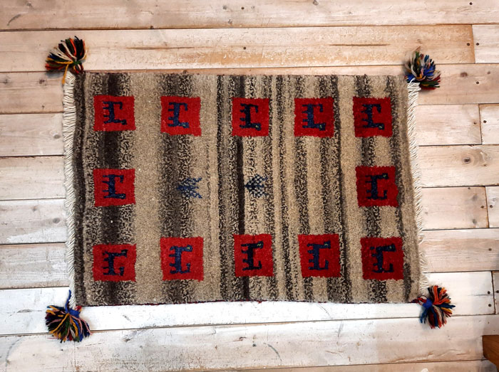 アスワン ラグ 絨毯 カーペット ギャッベ ギャベ ギャッベ 手織り