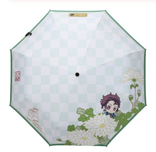 鬼滅の刃 傘 折り畳み傘 8本骨 晴雨兼用 日傘 UVカット 遮光 炭治郎 善