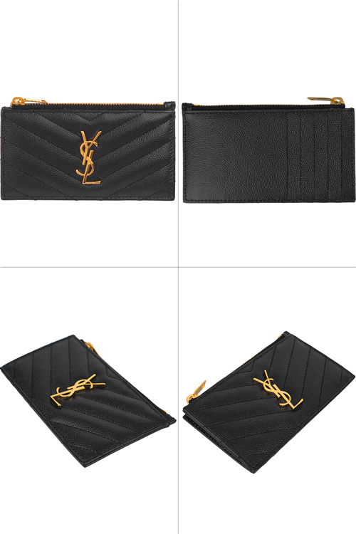 SAINT LAURENT サンローラン モノグラム フラグメント ジップカード