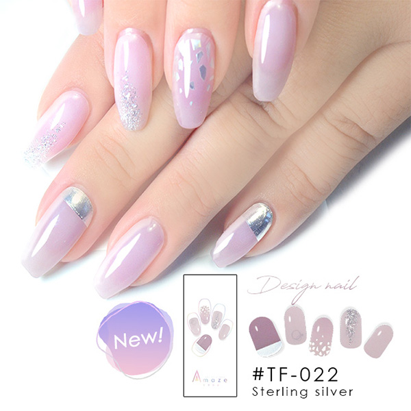 AMAZE 【☆雑誌掲載☆】 ジェルネイルシール 新デザイン AMAZE LILACIL
