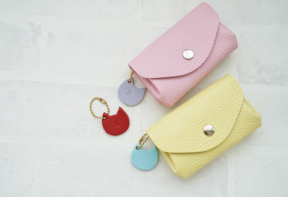 バッグチャーム 革 ネコ 猫 hoshinootoブランド : カミカゼオンライン