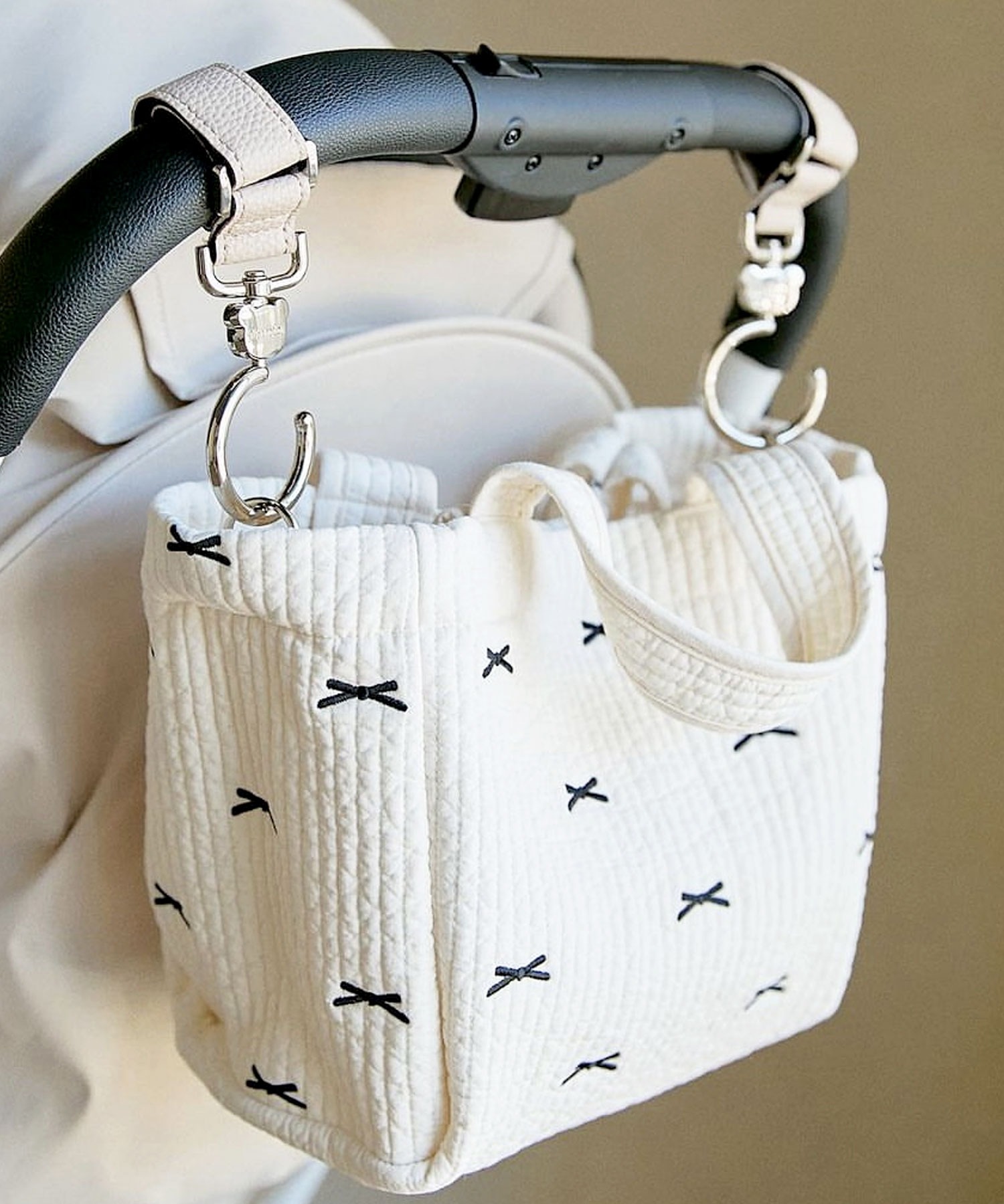 ヌビバッグ トート マザーズ バッグ 刺繍 ハンドバッグ ミニ リボン