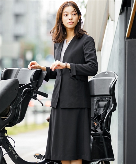 ニッセン（nissen） スーツ スカート レディース 自転車に乗れる ノー