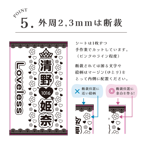 2枚セット ペンライトシート Canva対応 オーダー データ 入稿 量産
