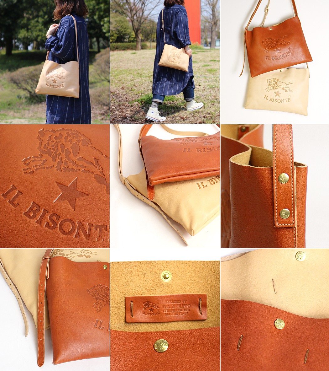 IL BISONTE（イルビゾンテ） バッグ ショルダーバッグ ビッグロゴ2WAY