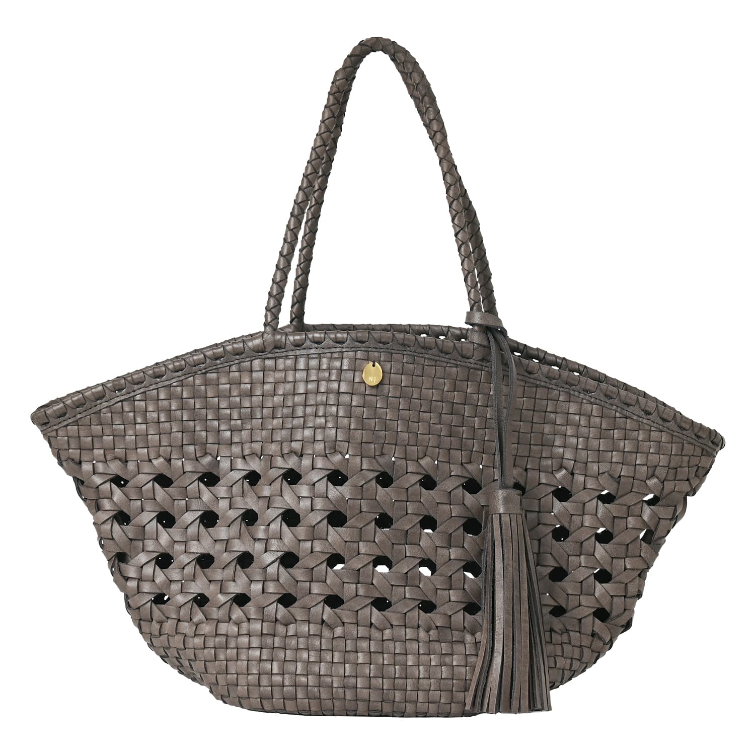 NOTRE FAVORI（ノートルファボリ） レザー メッシュバッグ かごバッグ