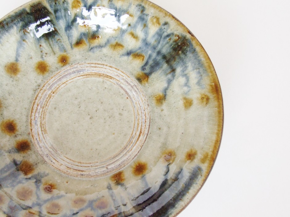 やちむん 民藝 大宜味窯 菅原謙8寸皿 中皿 呉須 : おまめ - 通販