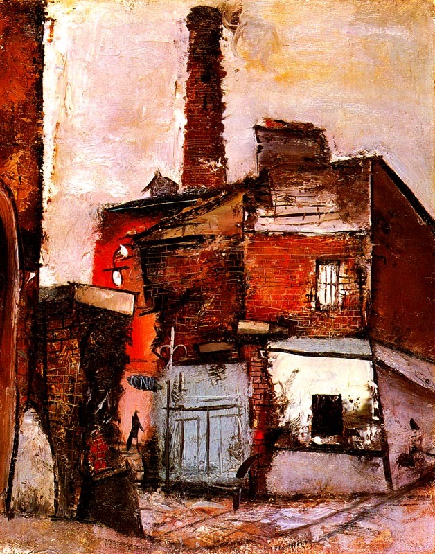 複製画F6号(額無し) 佐伯祐三 全15種 マイクロファイバー製