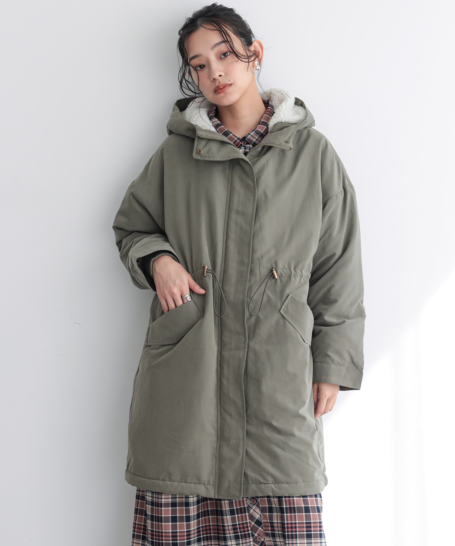 osharewalker（オシャレウォーカー） 裏ボア コート モッズコート