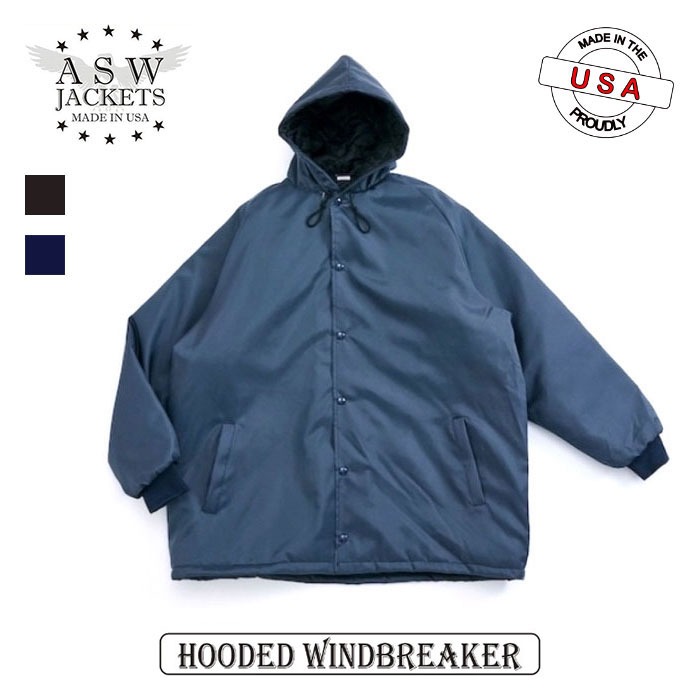 ASW (アメリカンスピリットウェア) COACHES HOODEDE WINDBREAKER