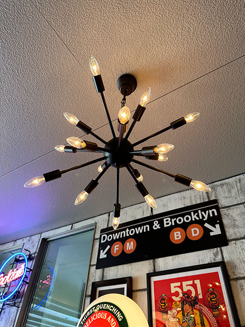 スプートニクランプ 16灯タイプ本体 LED球対応 （マットブラック