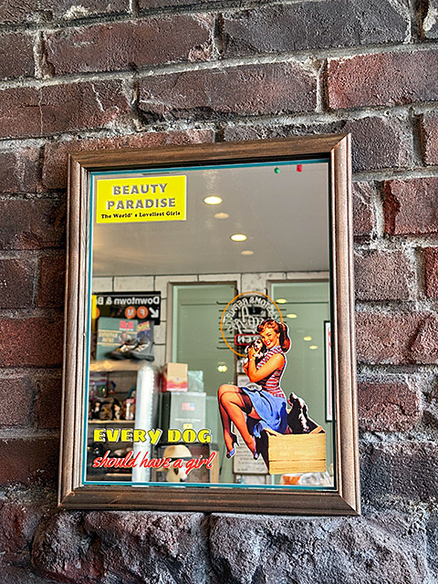 オールドアメリカン パブミラー ピンナップガール （EVERY DOG