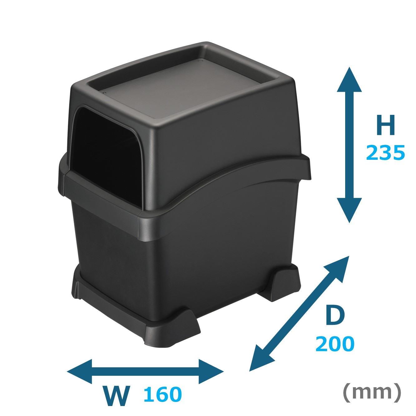 カーメイト（CARMATE） 車 ゴミ箱 DZ573 サポーター付 ゴミ箱 トレイ付