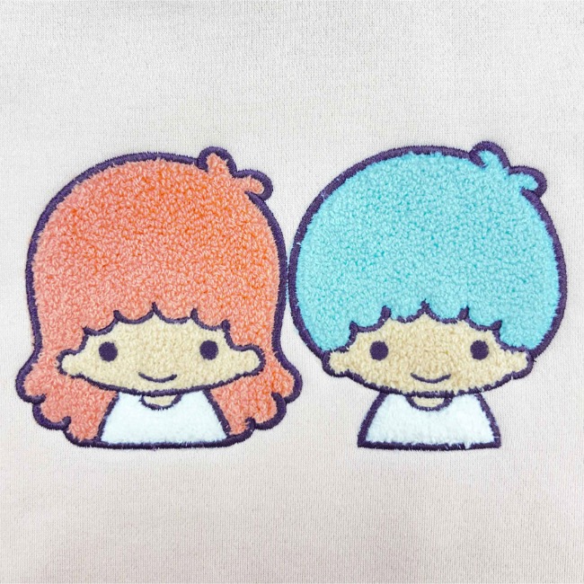 リトルツインスターズ キキララ パーカー 裏起毛 オーバーサイズ 刺繍
